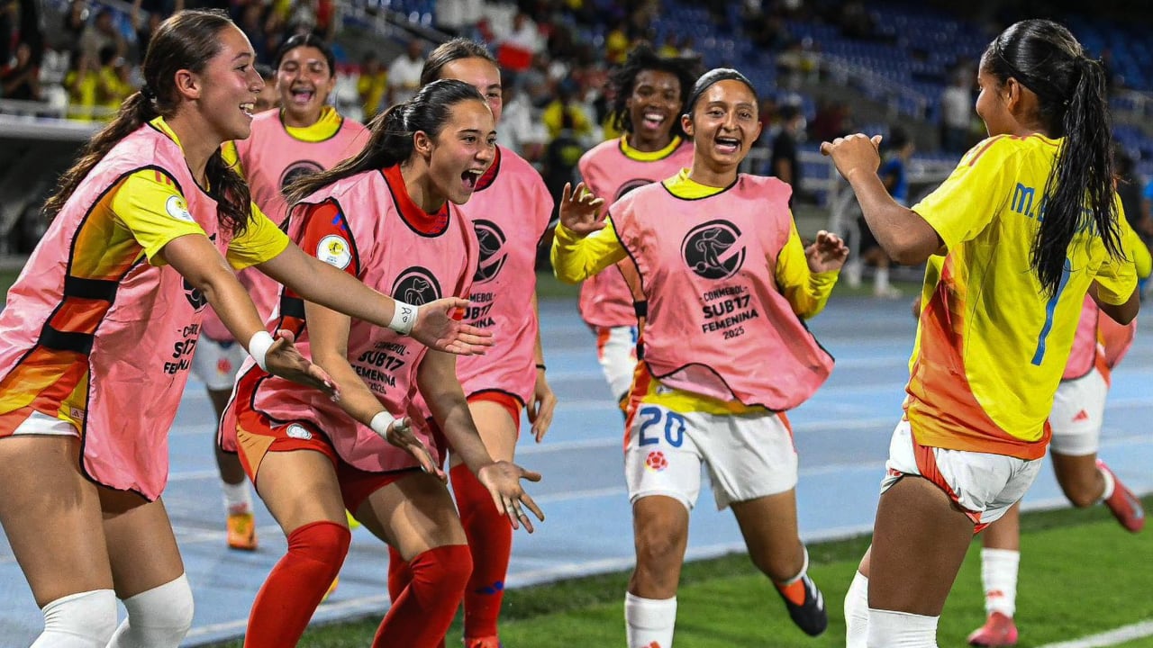 Selección Colombia Femenina Sub-17 en el Sudamericano que se juega en Cali