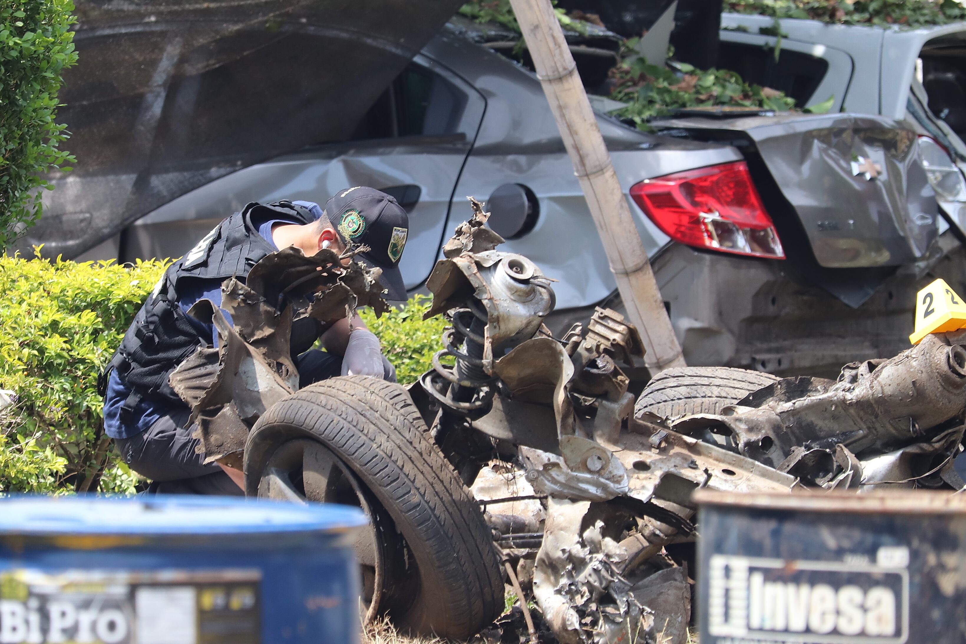 Atentado terrorista con carrobomba en Potrerito corregimiento de Jamundí Valle del Cauca