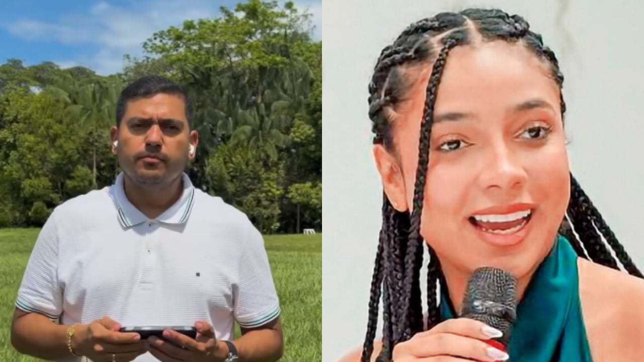Edward Libreros, Exviceministro de Agua y Saneamiento Básico, y Juliana Guerrero.