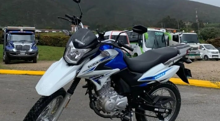 Motocicleta que le pretendían robar a un turista alemán en La Guajira y por la que lo asesinaron.
