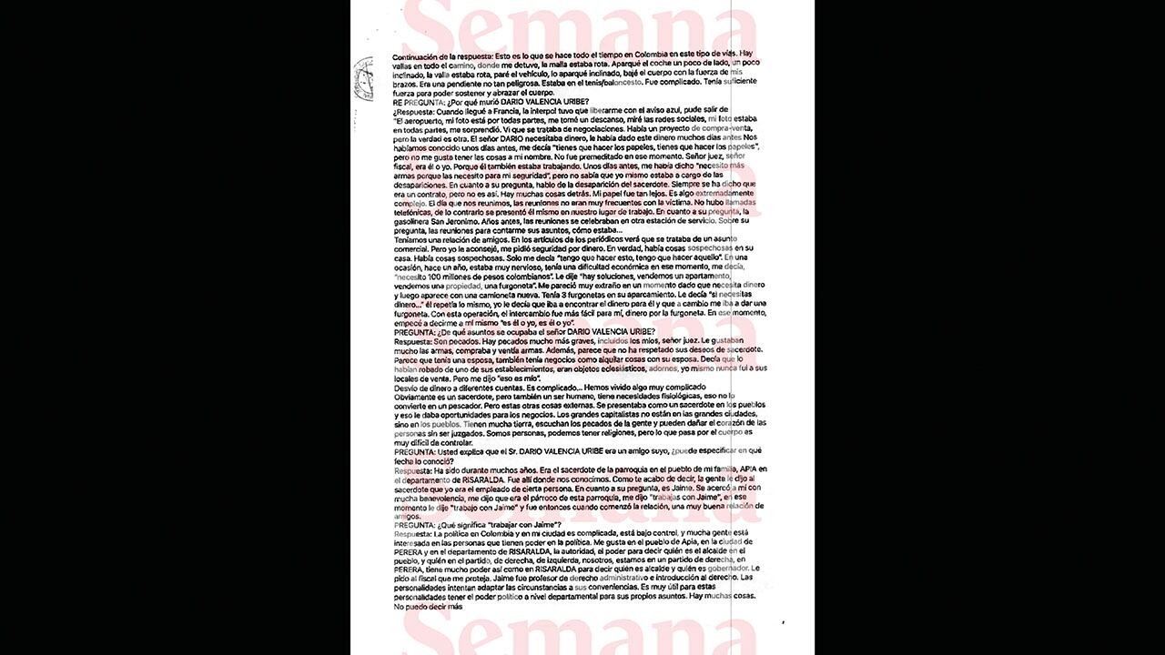 Confesión de Julián Eduardo Cifuentes Gómez.