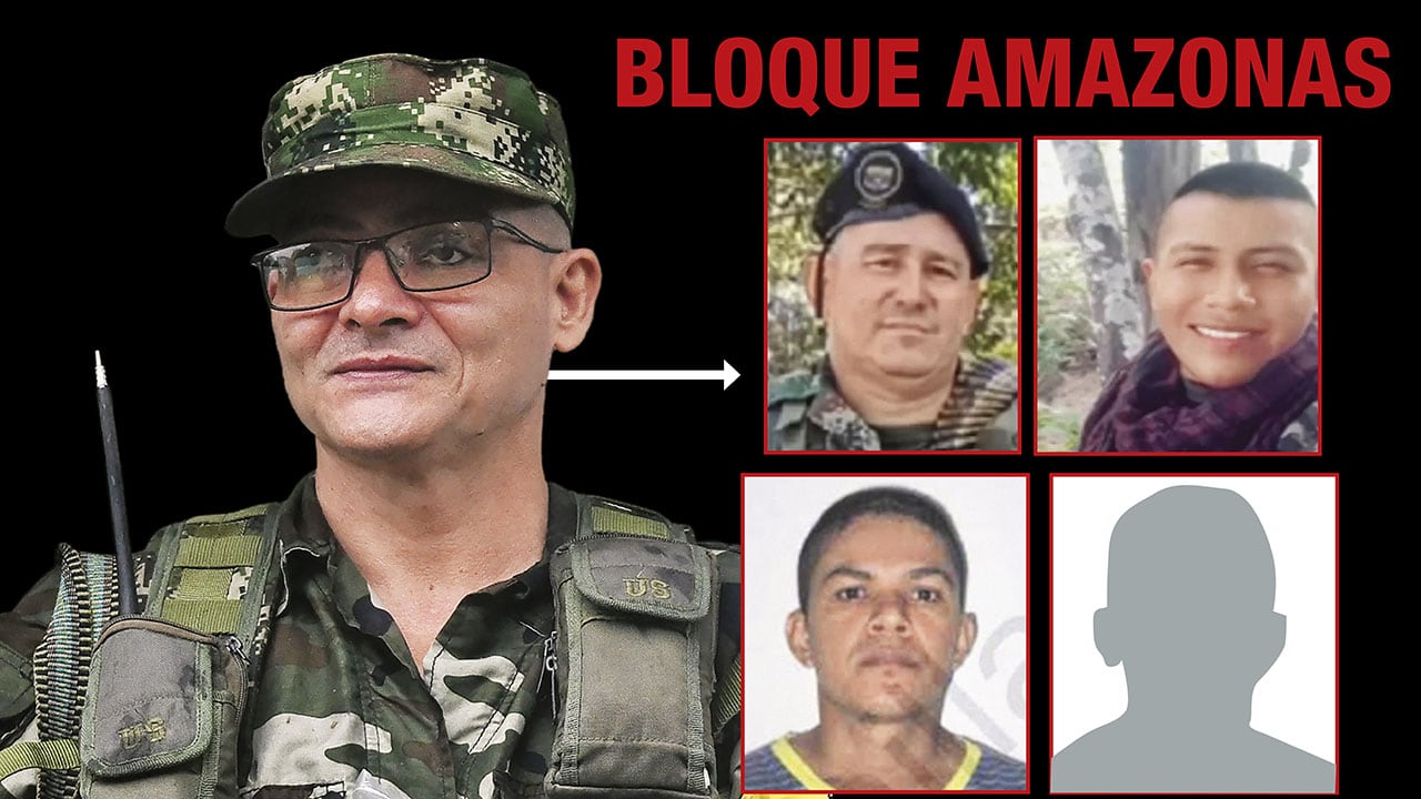 Según inteligencia de la fuerza pública, los cuatro cabecillas fueron delegados por Iván Mordisco para fortalecer el denominado bloque Amazonas de las disidencias de Farc.