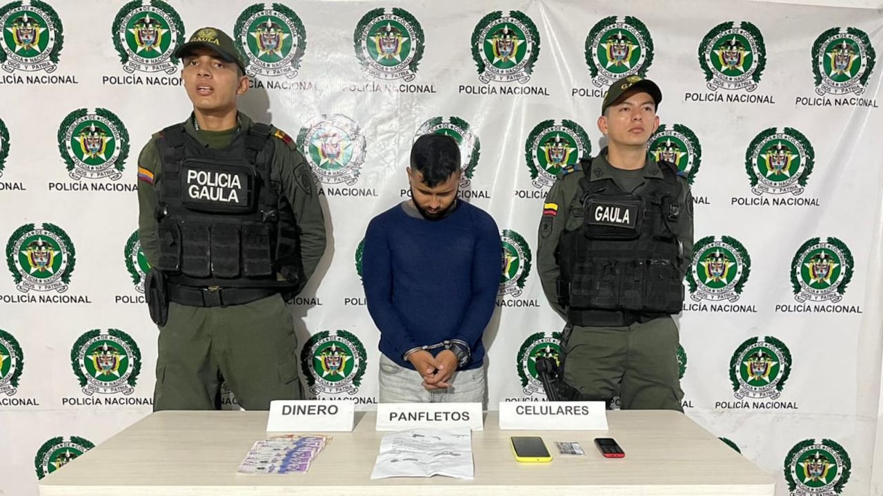 Javier Fernando Miranda Benavidez, capturado.