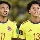 Juan Guillermo Cuadrado y Yairo Moreno, jugadores de la Selección Colombia