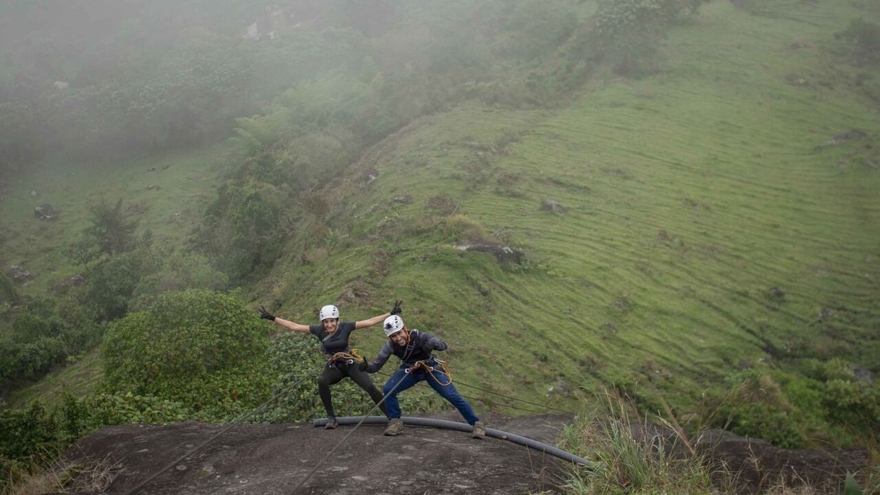 Rappel en Támesis, Antioquia