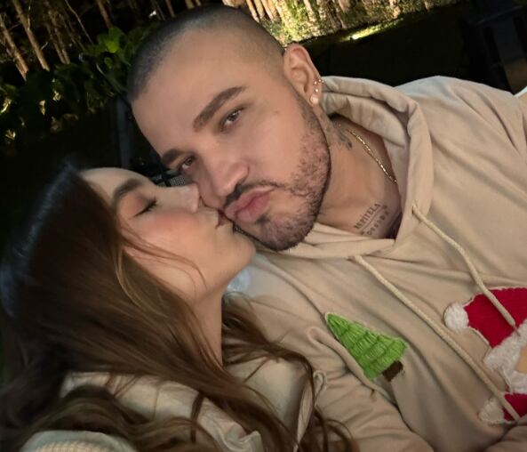 Paola Jara y Jessi Uribe compartieron una noche de Navidad tranquila y en familia.