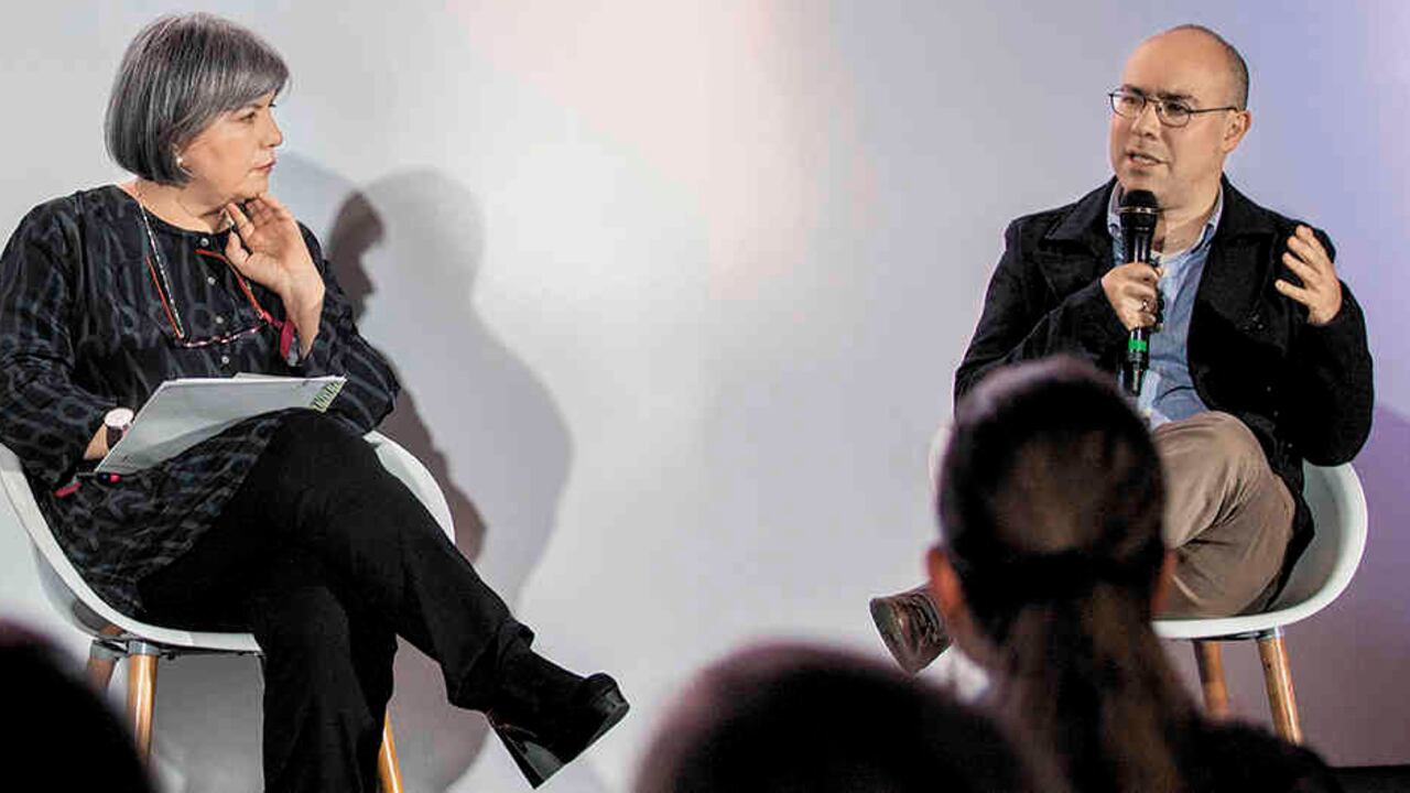 Linares y Silva charlaron el sábado 27 de abril en la Feria del Libro de Bogotá.