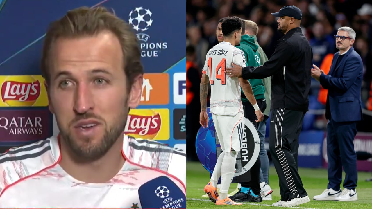Harry Kane libró de responsabilidad a Luis Díaz de la lesión de Hakimi, en Champions League