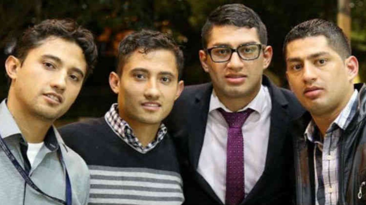 Jorge Enrique Bernal Castro, William Cañas Velasco, Carlos Alberto Bernal Castro y Wilber Cañas Velasco.