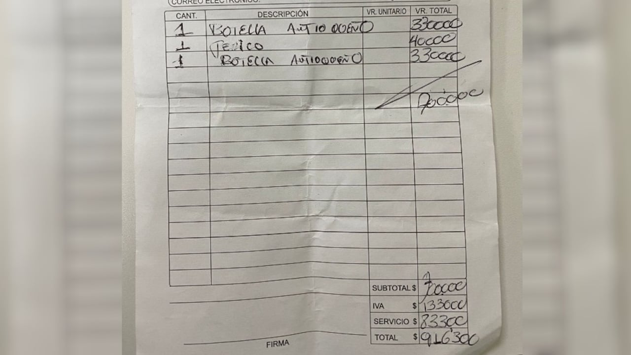 En sitios de rumba de Bogotá incluyen dosis de cocaína en la factura