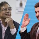 Gustavo Petro, presidente electo de Colombia, y Nicolás Maduro, mandatario de Venezuela.