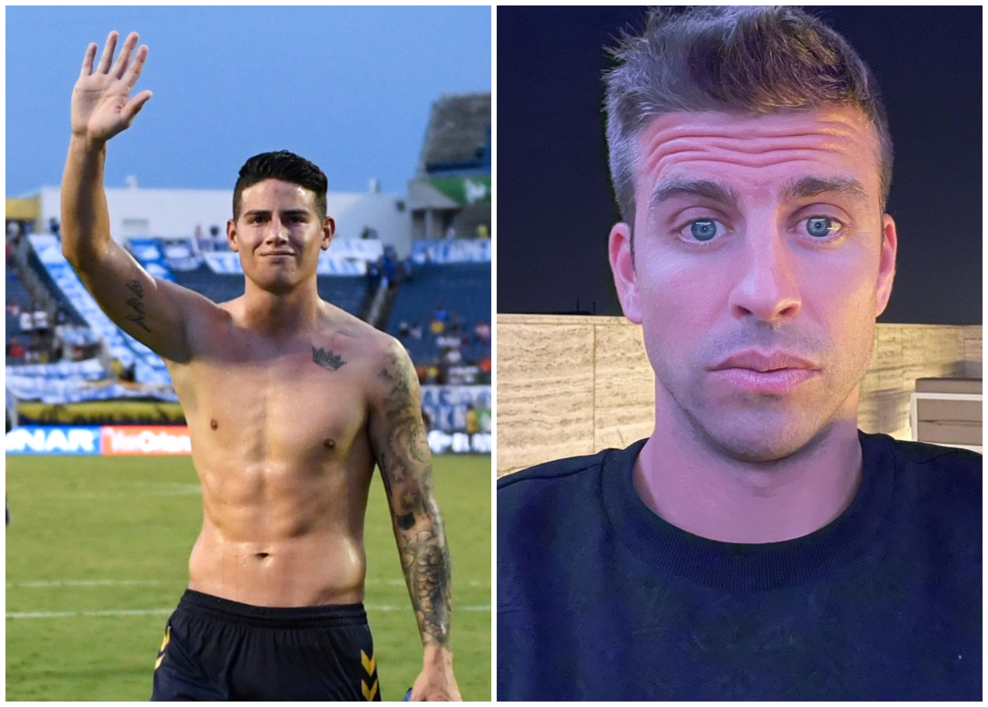 James Rodríguez y Piqué, unidos por la Kings League.