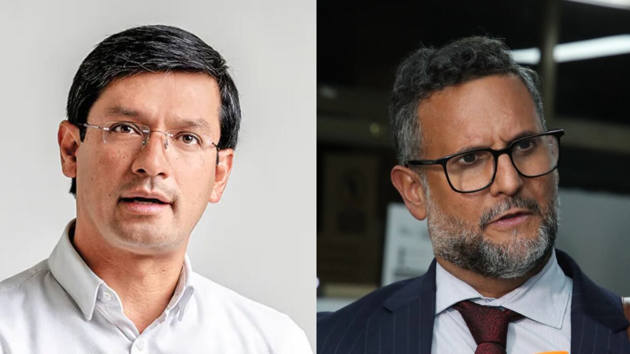 El exgobernador de Nariño, Camilo Romero, y el abogado Miguel Ángel del Río.