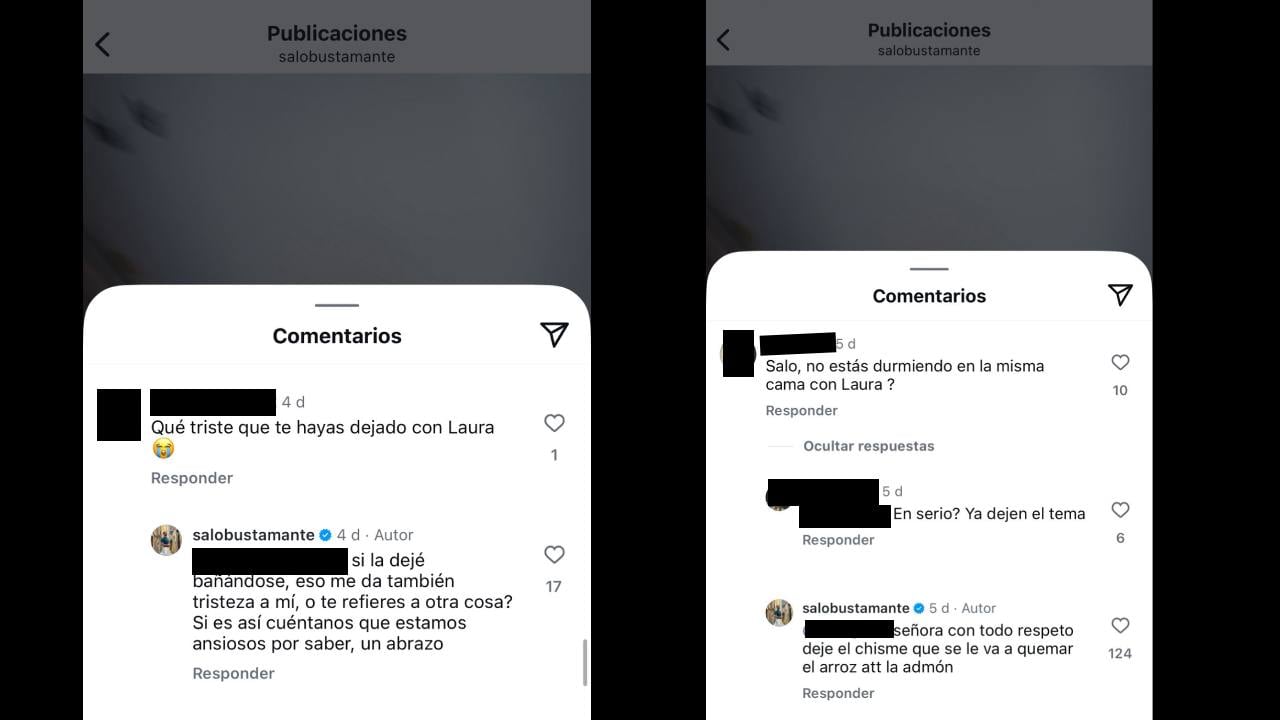 Salomón Bustamante respondió sobre su supuesta separación