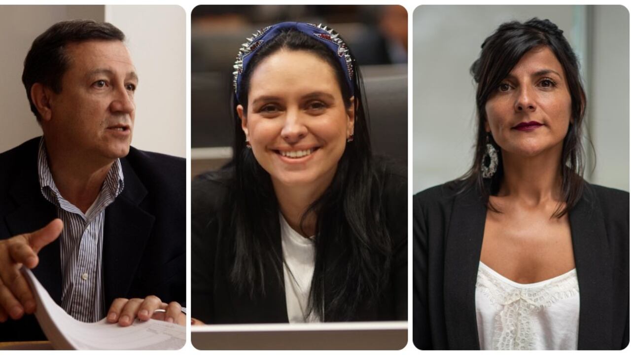 Ernesto Macías, María del Mar Pizarro e Irene Vélez.