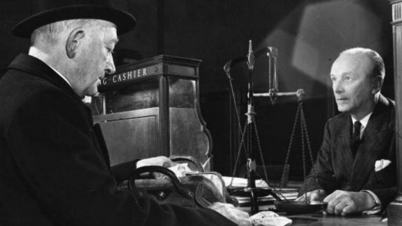 Foto: Banco en 1957. Getty.