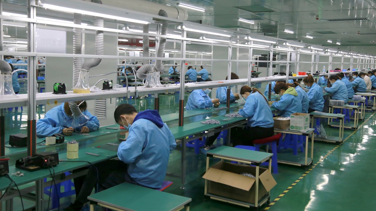 Manufactura. (Chinatopix via AP)