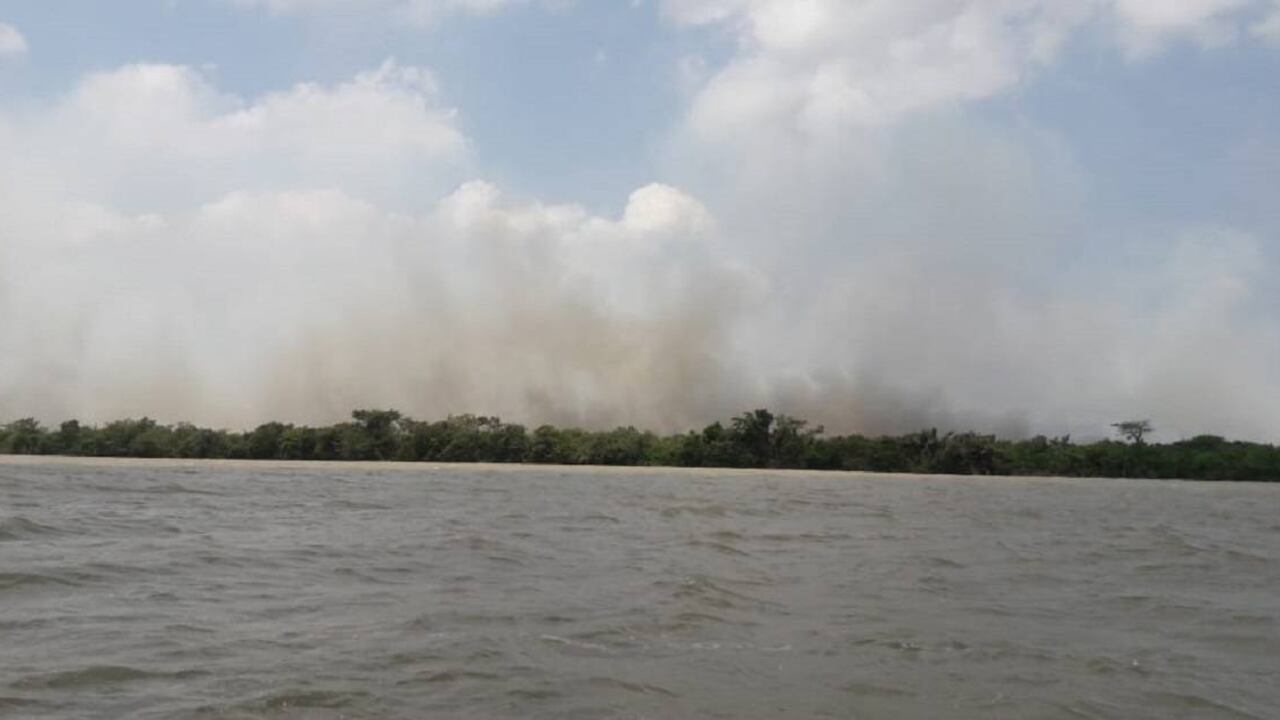 Esta área protegida del Pacífico colombiano lleva cinco días bajo el fuego, con afectaciones en cerca de 1.800 hectáreas de bosque. Foto: Parques Nacionales Naturales