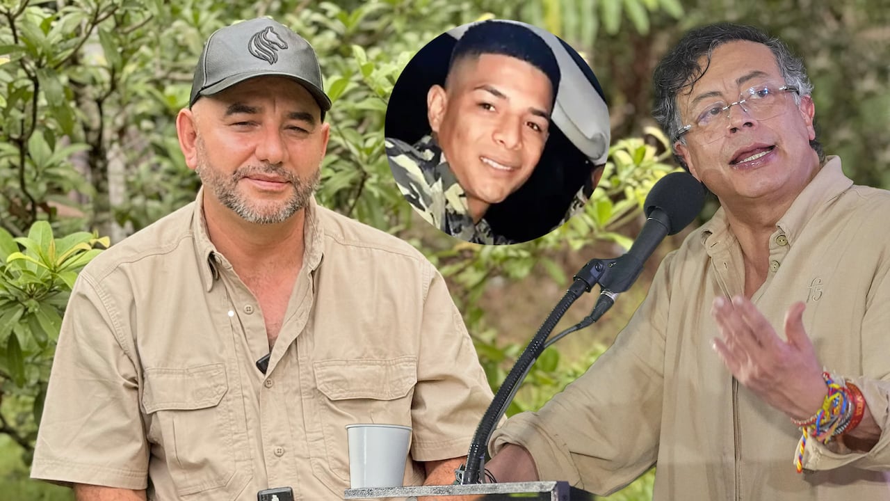 Fredy Castillo Carrillo, jefe de las Autodefensas Conquistadores de la Sierra Nevada, el expresidente Gustavo Petro y Bendito Menor.