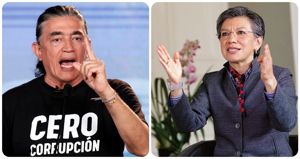 Gustavo Bolívar y Claudia López.