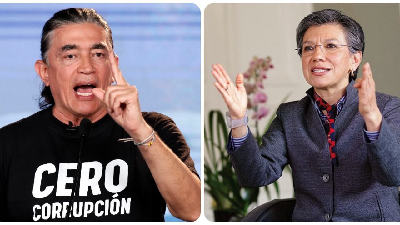 Gustavo Bolívar y Claudia López.