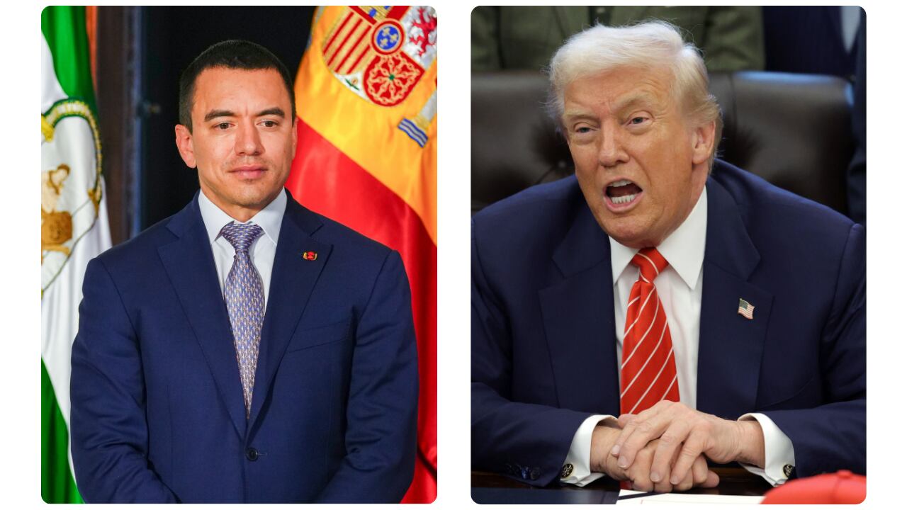 Daniel Noboa y Donald Trump