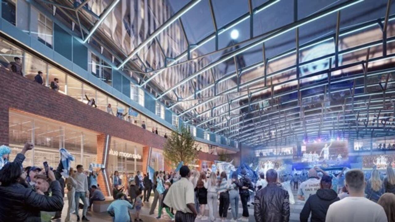 Centro comercial al interior del Etihad Stadium