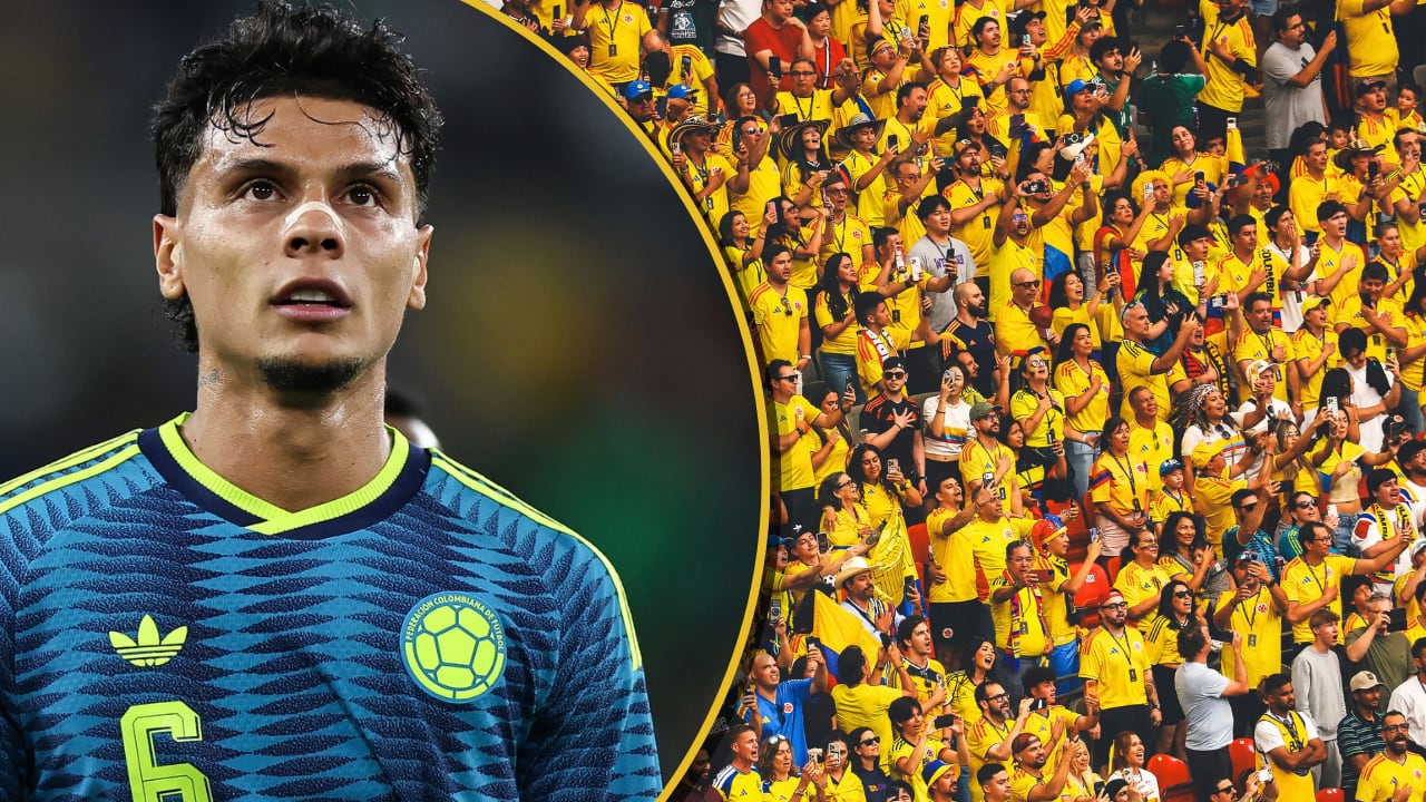 Richard Ríos (izq.) les puso el pecho a las críticas que le llueven a la Selección Colombia.