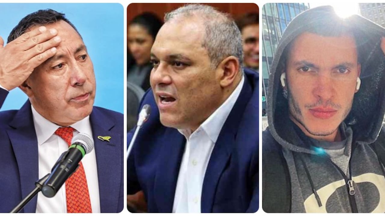 Ricardo Roa, José David Name y Julián Caicedo, pareja de Roa.