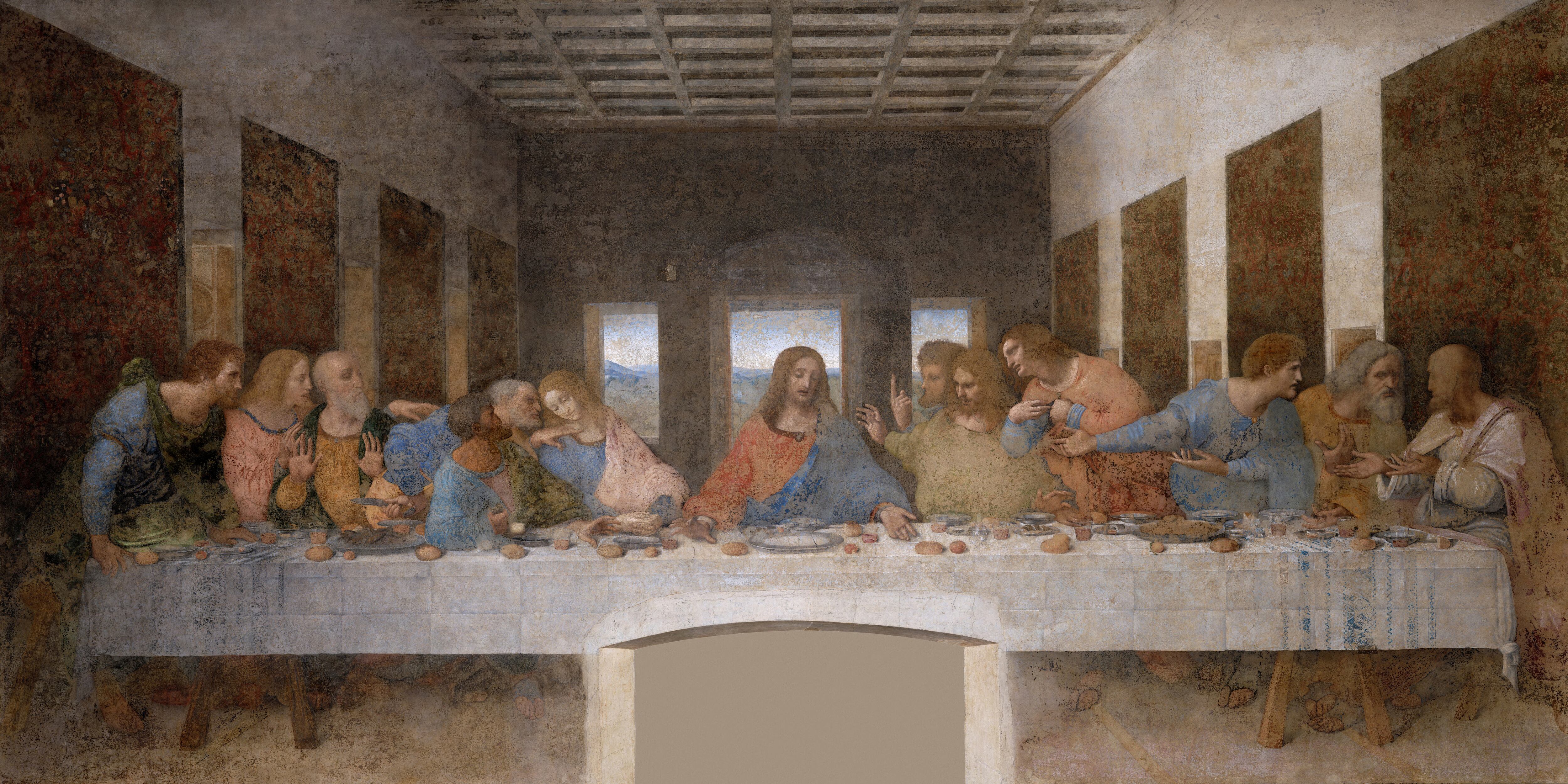 La última cena de Leonardo da Vinci. Wikimedia Commons