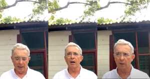 Álvaro Uribe habla después de que quedara libre.