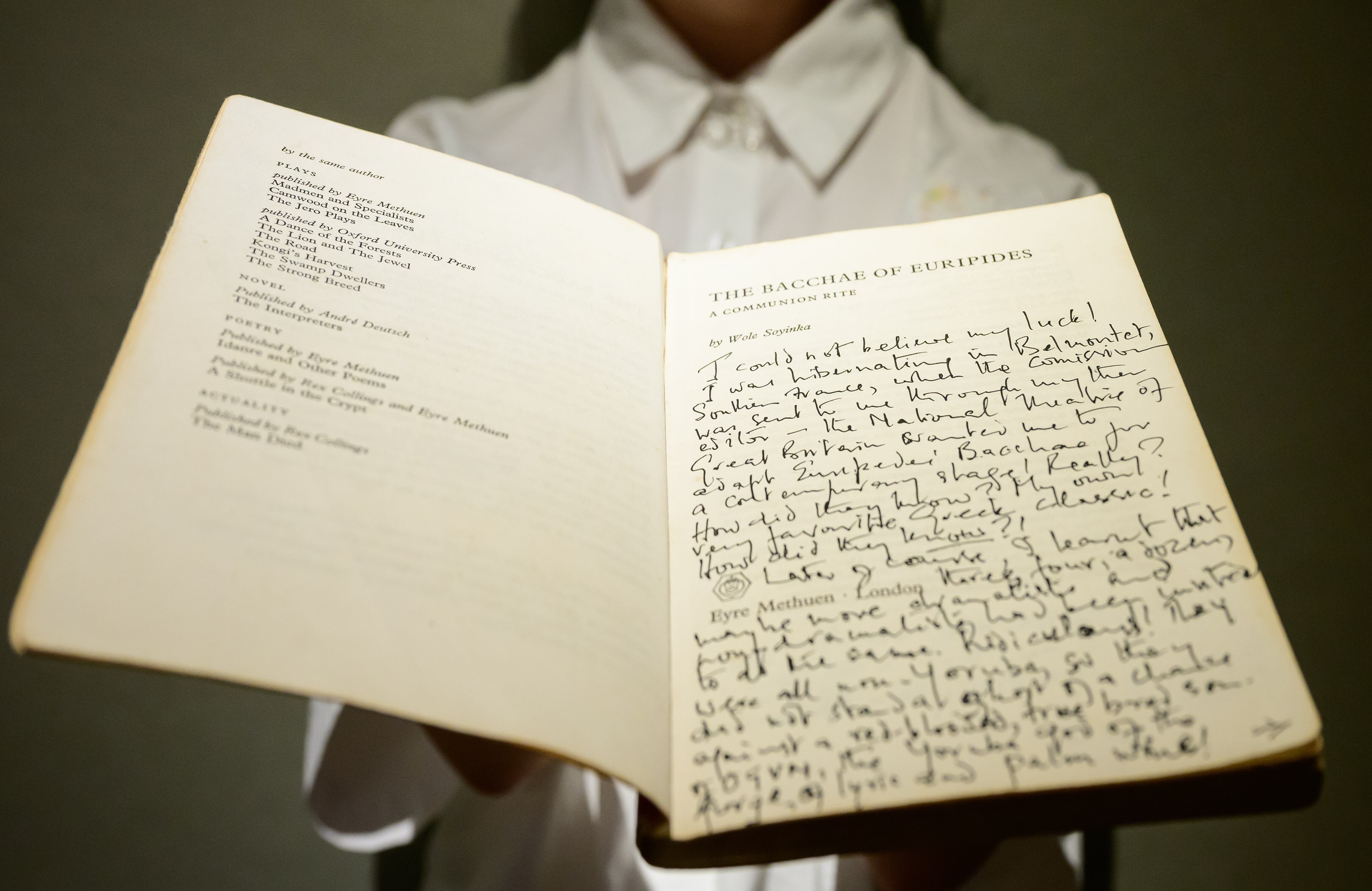 El Premio Nobel de Literatura 1986, durante una conferencia en Lagos denunció la revocación de su visa por parte de Estados Unidos.
(Fhoto: Leon Neal/Getty Images)