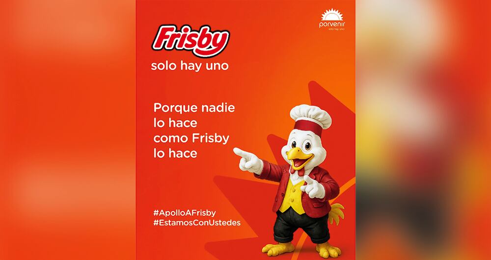 Lo que muchos han calificado como una usurpación de la marca despertó una ola de “a-pollo” a Frisby en Colombia proveniente de empresas como el fondo de pensiones Porvenir, Bancolombia o Alpina.