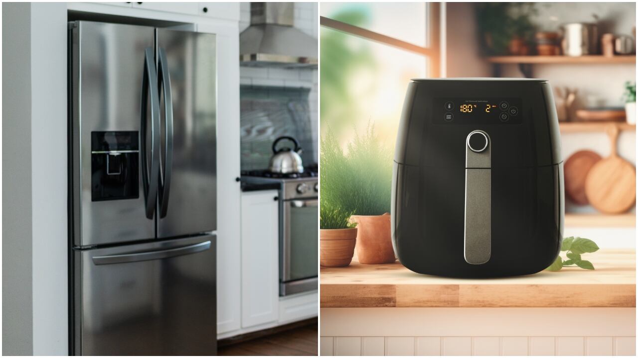 Nevera y freidora de aire