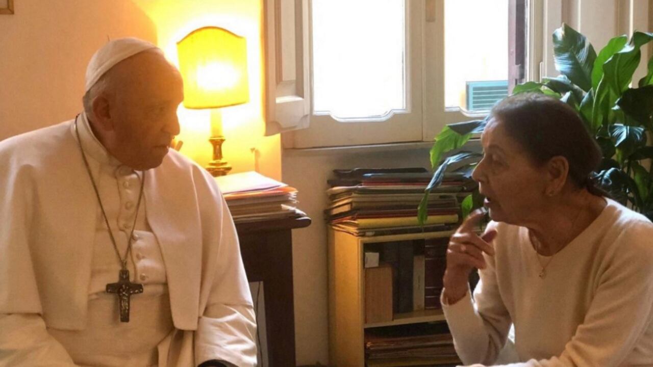 El papa Francisco y Edith Bruck reunidos en Roma