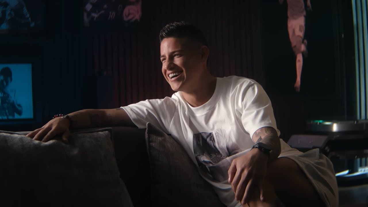 James Rodríguez, durante su serie documental de Netflix.