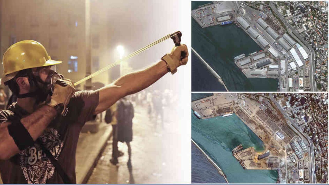 La indignación se despertó en todo el país. Con media ciudad destruida y más de 300.000 casas devastadas, las protestas en Beirut no se hicieron esperar.