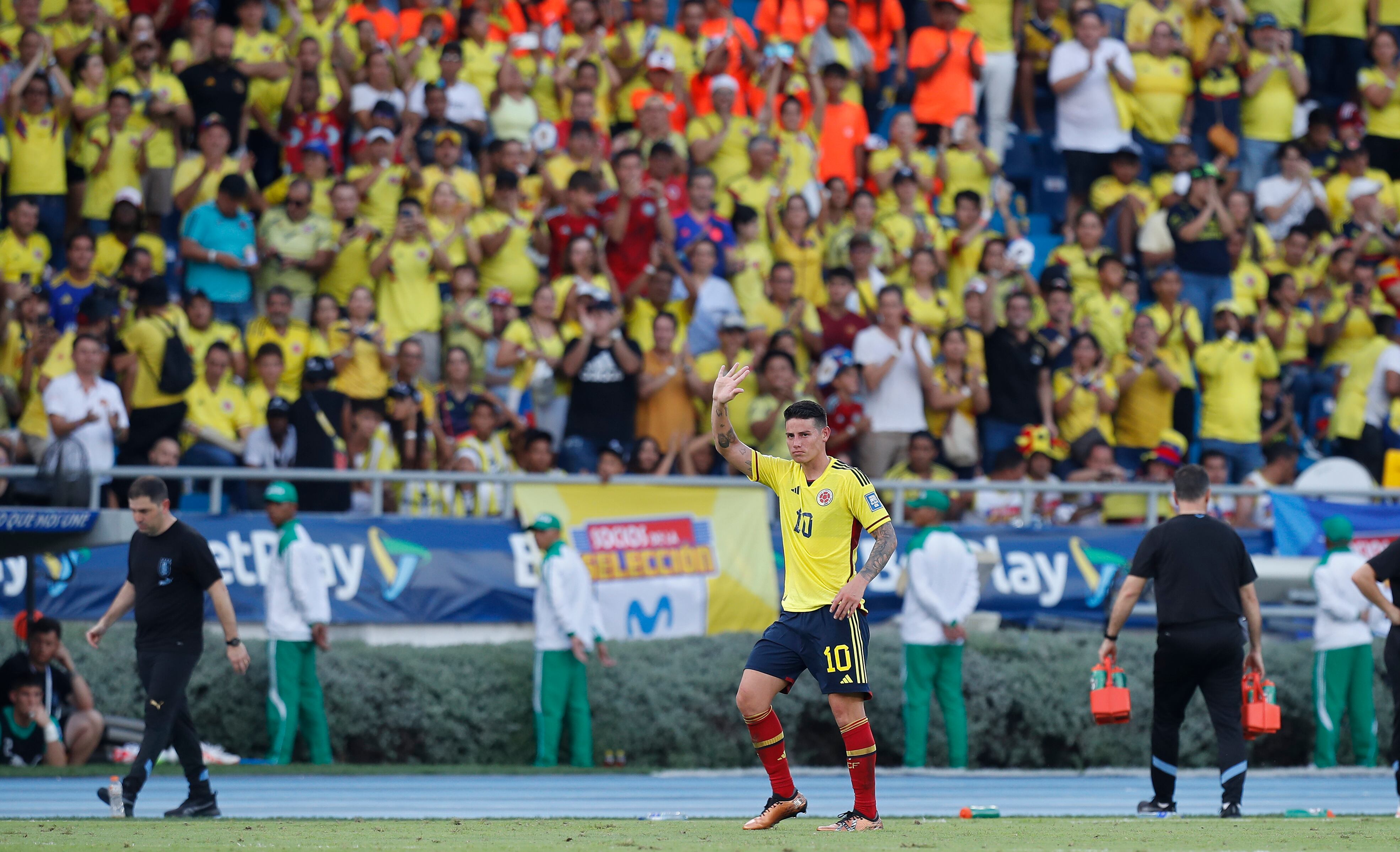 James Rodríguez marcó  gol con la Selección Colombia ante Uruguay en las Eliminatorias Sudamericanas al Mundial 2026
Barranquilla octubre 12 del 2023
Foto Guillermo Torres Reina / Semana