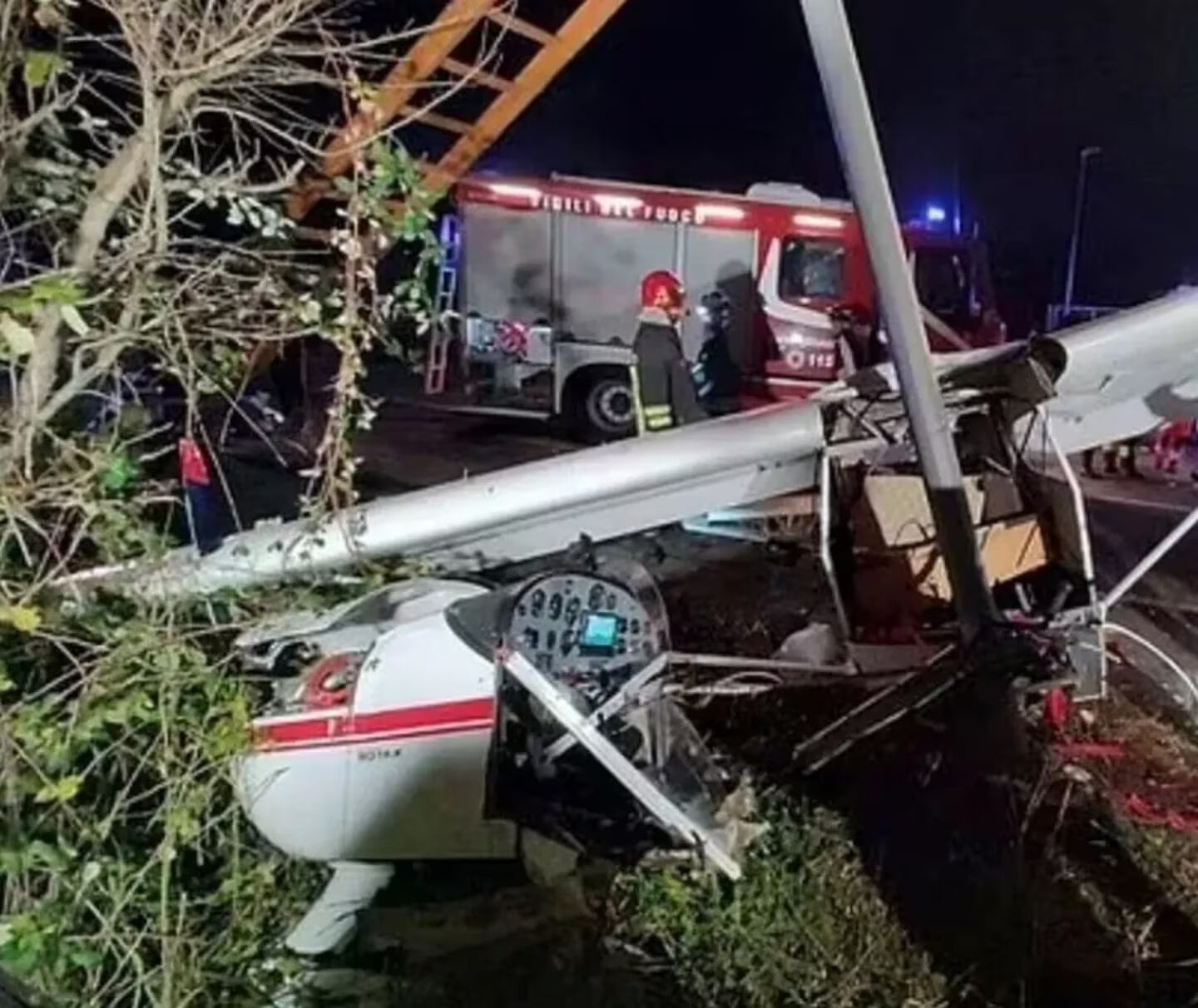 Accidente aéreo en Italia