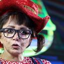 La Chilindrina hablando sobre una de sus presentaciones en México.