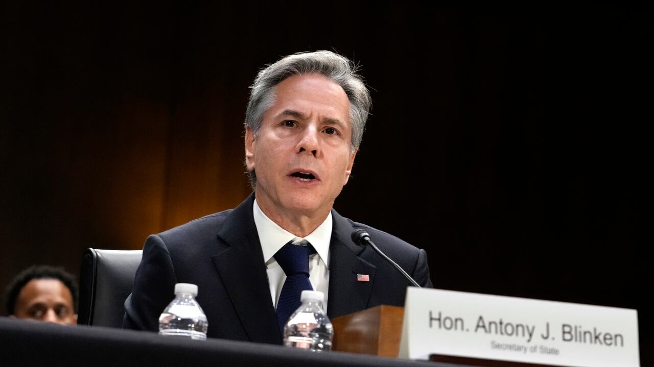 El secretario de Estado Antony Blinken apela al Comité de Asignaciones del Senado para que Estados Unidos envíe ayuda inmediatamente a Israel y Ucrania, en el Capitolio de Washington, el martes 31 de octubre de 2023. (Foto AP/J. Scott Applewhite)