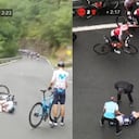 Caída etapa 6, Vuelta a España 2022.