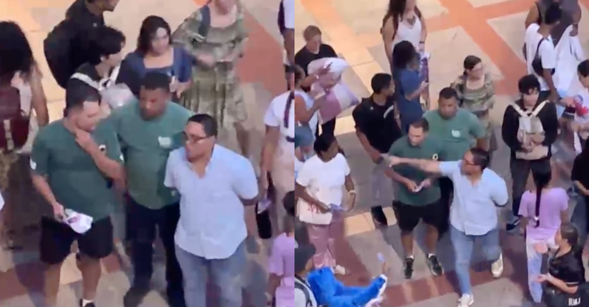 Guillermo Echavarría en el plantón por Iván Cepeda.
