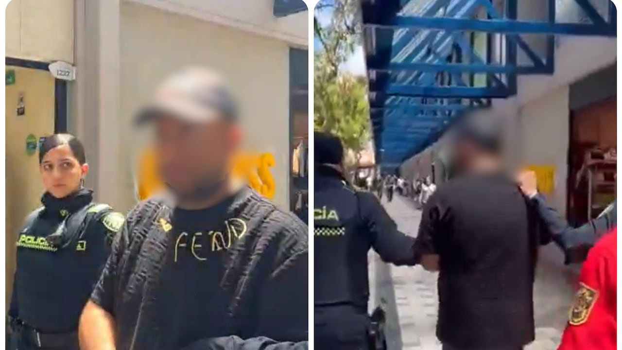 Detienen a un hombre en centro comercial del sur de Bogotá.