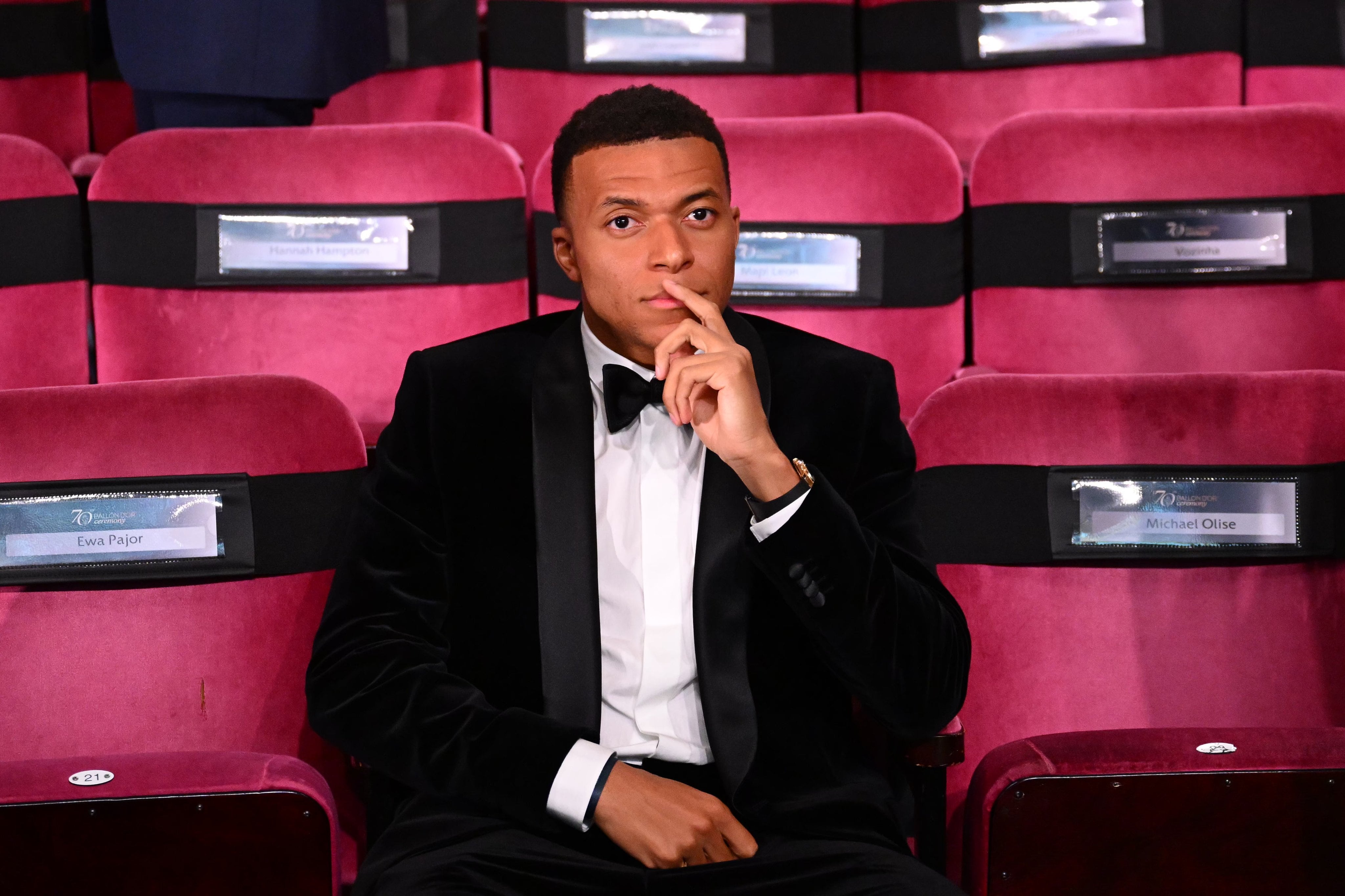 Kylian Mbappé en la gala del Balón de Oro 2026.