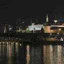Las luces se apagaron en el Kremlin y el Parque Zaryadye para conmemorar la Hora del Planeta. Moscú, Rusia. Foto: Alexander Zemlianichenko Jr/AP