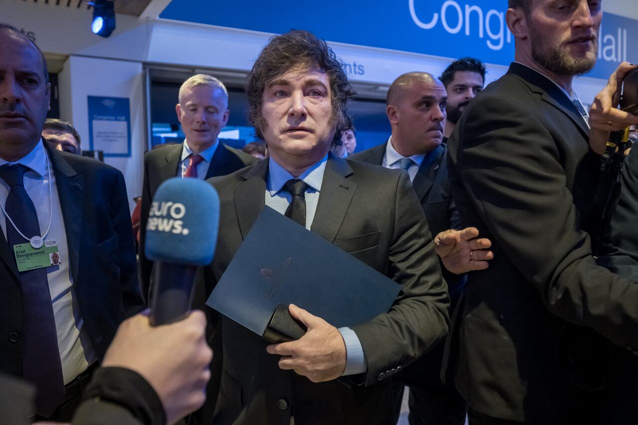 Javier Milei en Davos