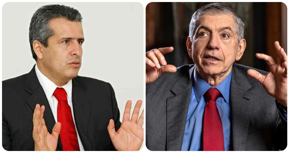 El senador Luis Fernando Velasco y el expresidente César Gaviria