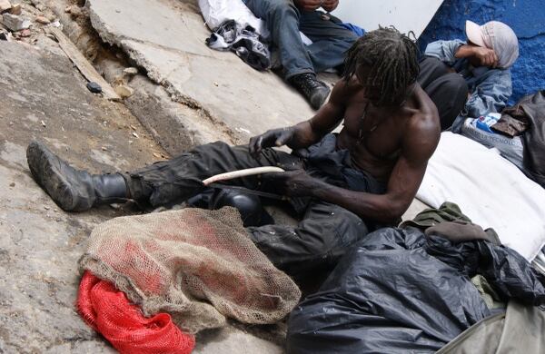 Foto: Edwin Tamayo Rueda. Según Diego Ricardo Piñeros, alcalde local de los Martires, el presuesto para atender las necesidades de los 'habitantes de calle' en la zona es de 300 millones al año.