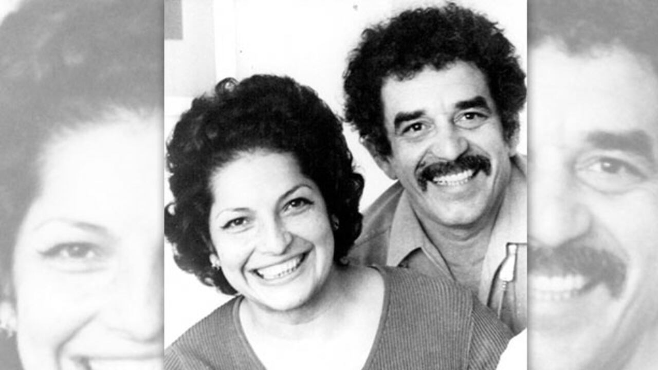 Flor Romero de Nohra y Gabriel García Márquez.
